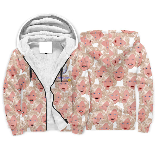 Plush Hoodie GLOBAL FREEDOM UNITED© Archangel Gabriel Faces