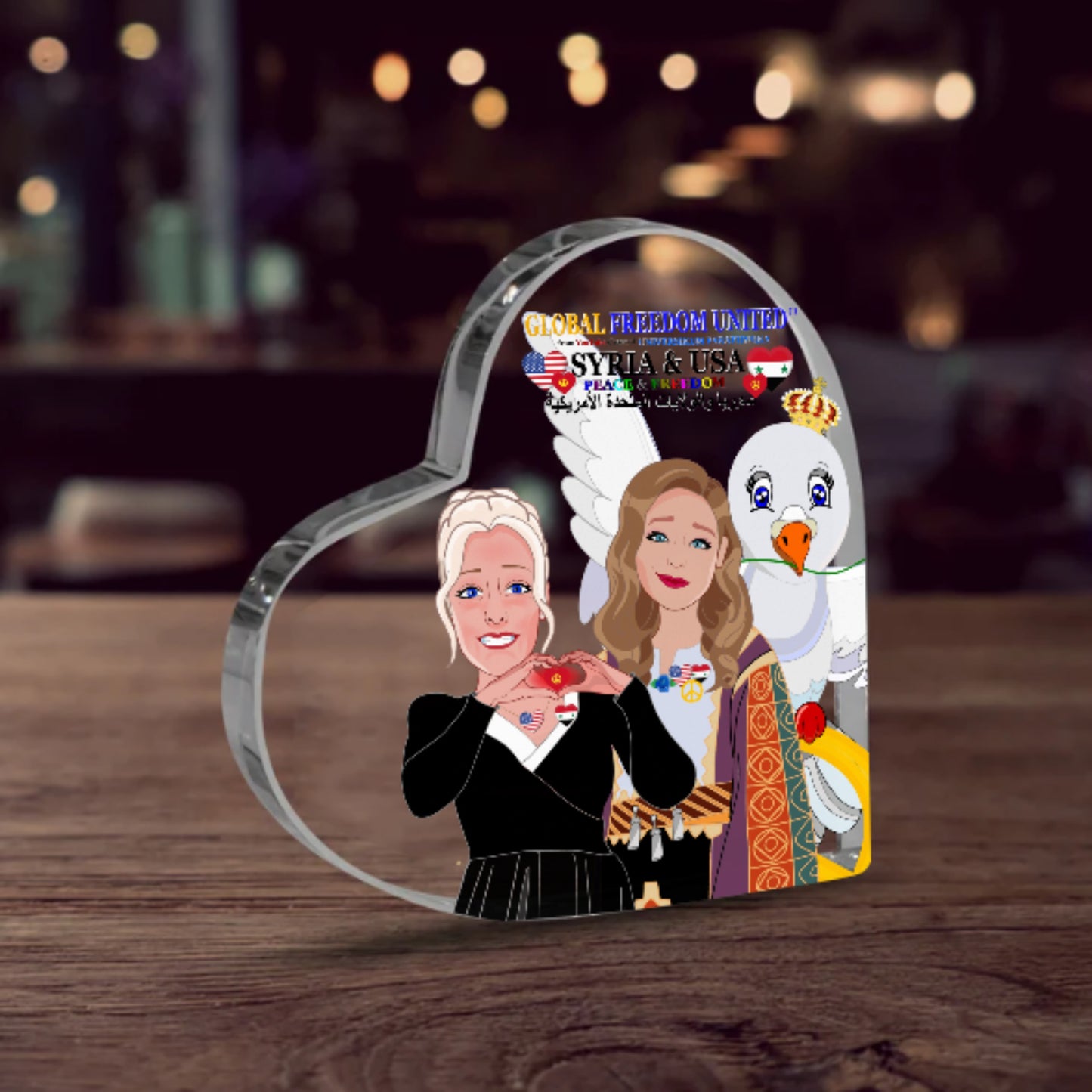 Acryl Heard Global Freedom United© Women Syria & Usa