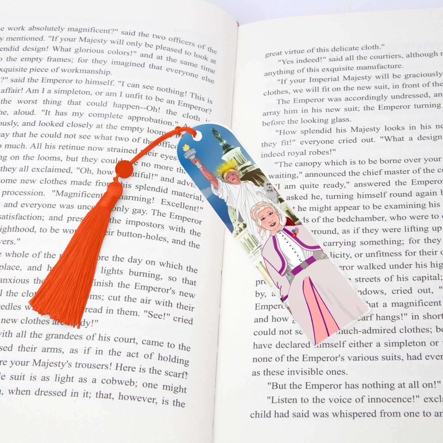 Acrylic Bookmark - Semicircle GLOBAL FREEDOM UNITED© USA GIRL V3