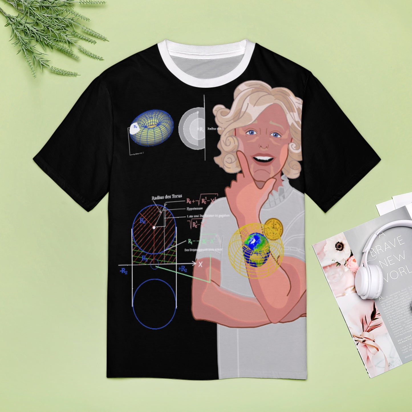 Women´s T-shirt Global Freedom United© Sacred Mathematics Torus