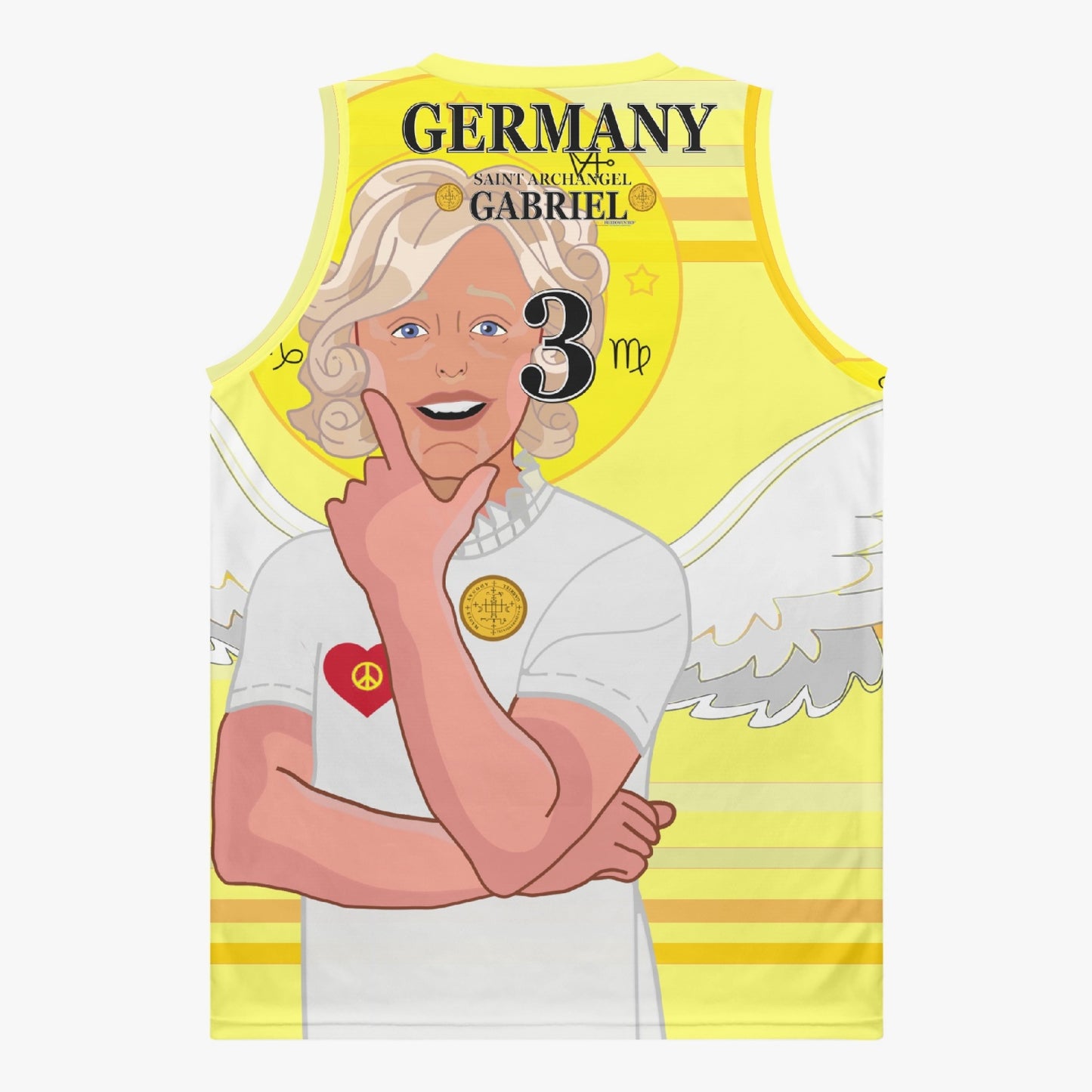 Basketball Jersey GLOBAL FREEDOM UNITED ARCHANGEL GABRIEL GERMANY 3