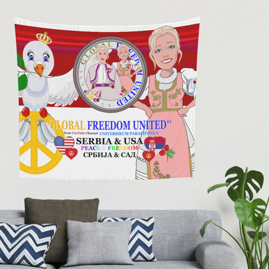 Tupestry GLOBAL FREEDOM UNITED© Women Serbia & USA Red