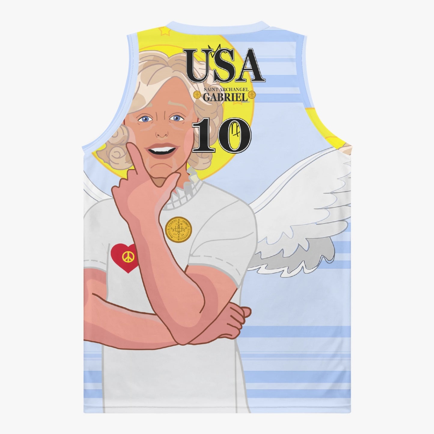 Basketball Jersey GLOBAL FREEDOM UNITED ARCHANGEL GABRIEL USA 10
