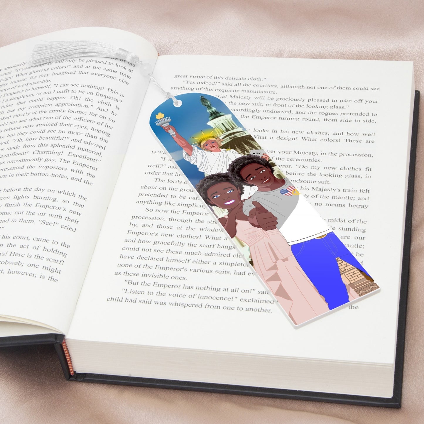 Acrylic Bookmark - Semicircle GLOBAL FREEDOM UNITED© COUPLE USA V1