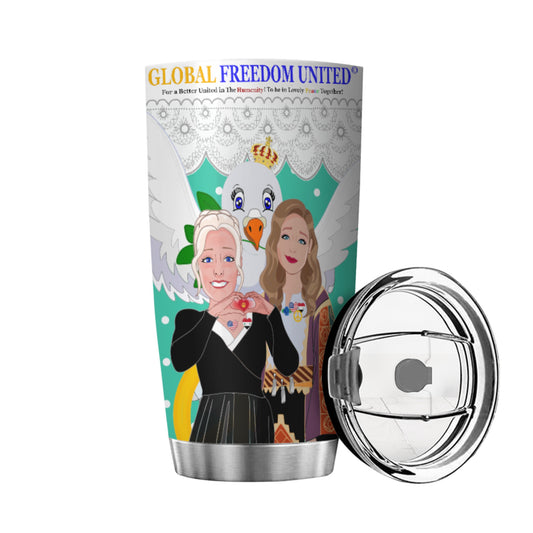 Tumbler GLOBAL FREEDOM UNITED© Women Syria & USA Green