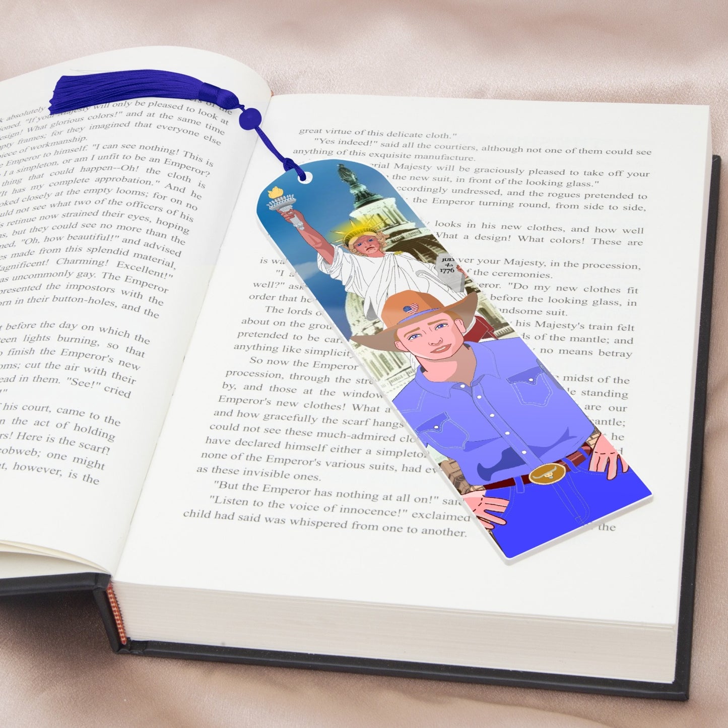Acrylic Bookmark - Semicircle GLOBAL FREEDOM UNITED© USA BOY V2