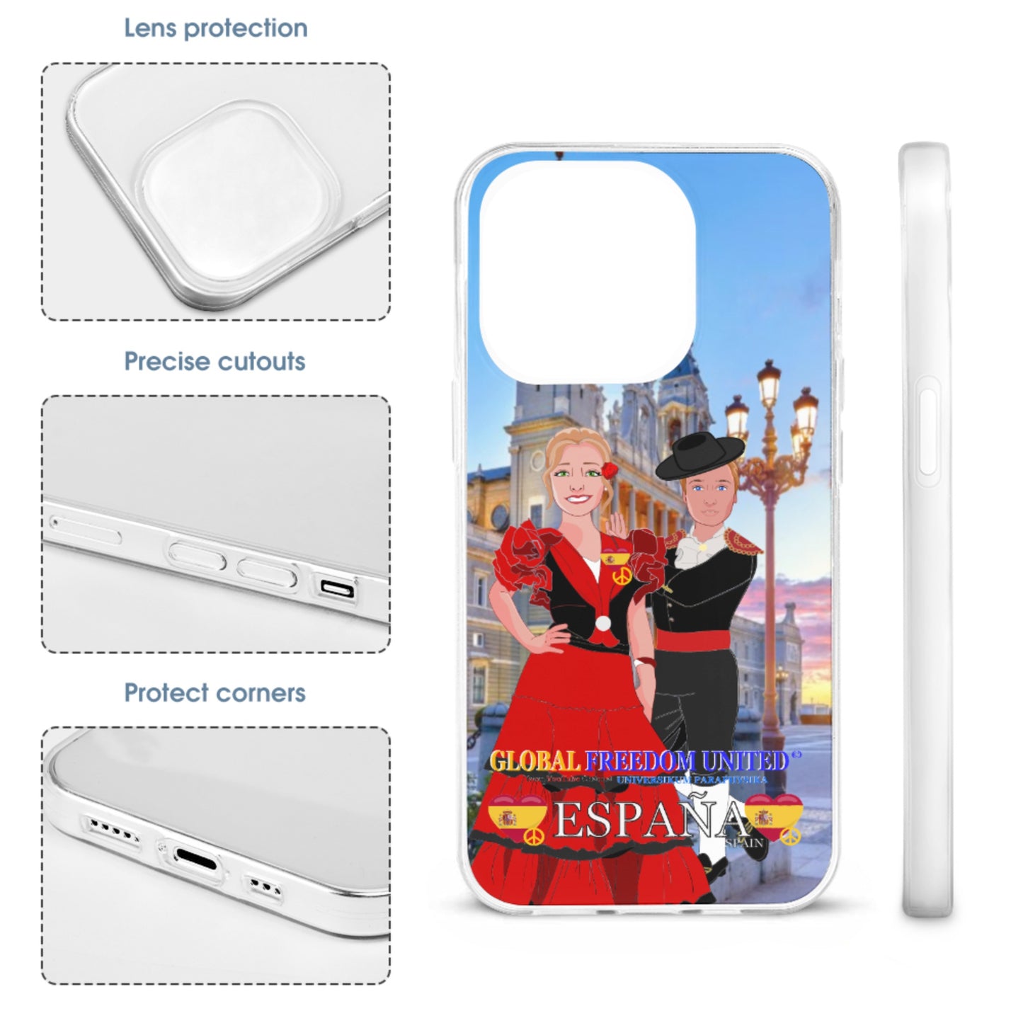 Phone Case GLOBAL FREEDOM UNITED© Couple Spain