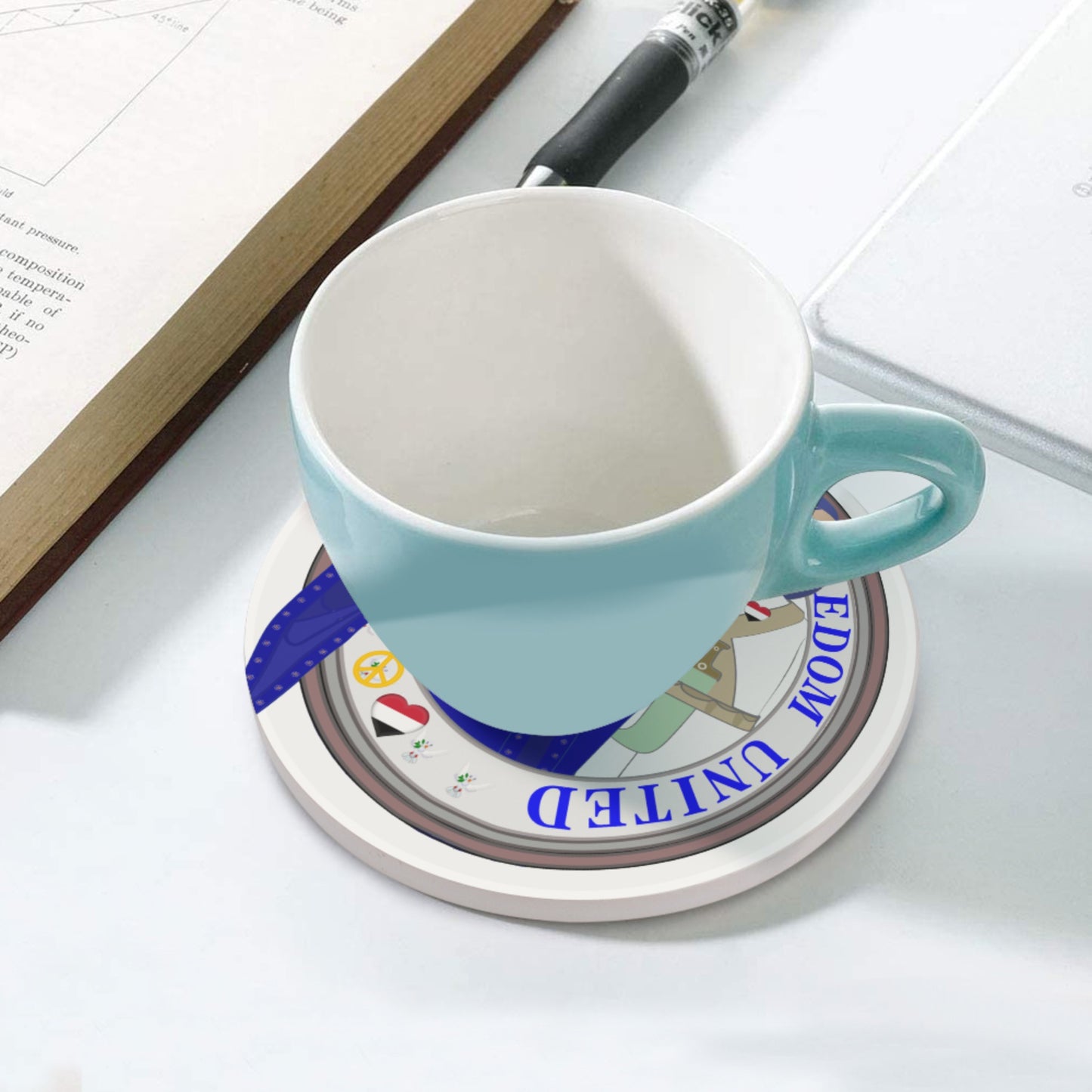 Ceramic Coasters GLOBAL FREEDOM UNITED© Couple Yemen