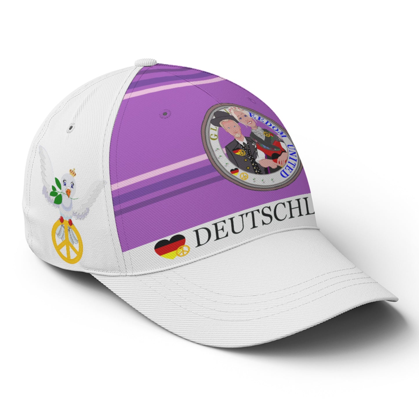 Basketball Cap GLOBAL FREEDOM UNITED© Couple Germany Lilac