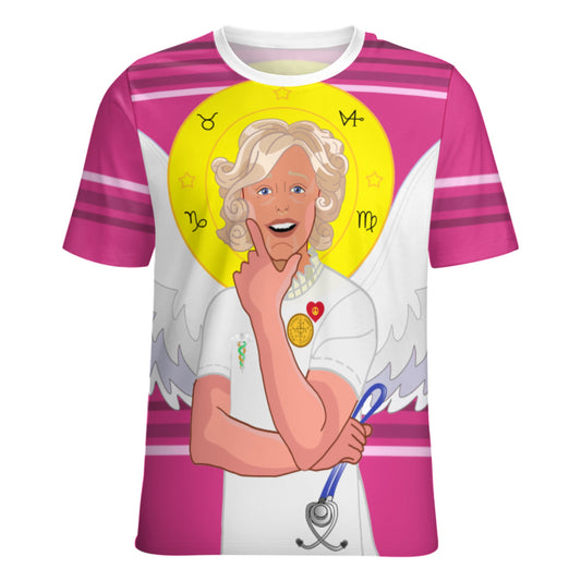 Women´s T-shirt 2 GLOBAL FREEDOM UNITED© Archangel Gabriel Croatia Pink2