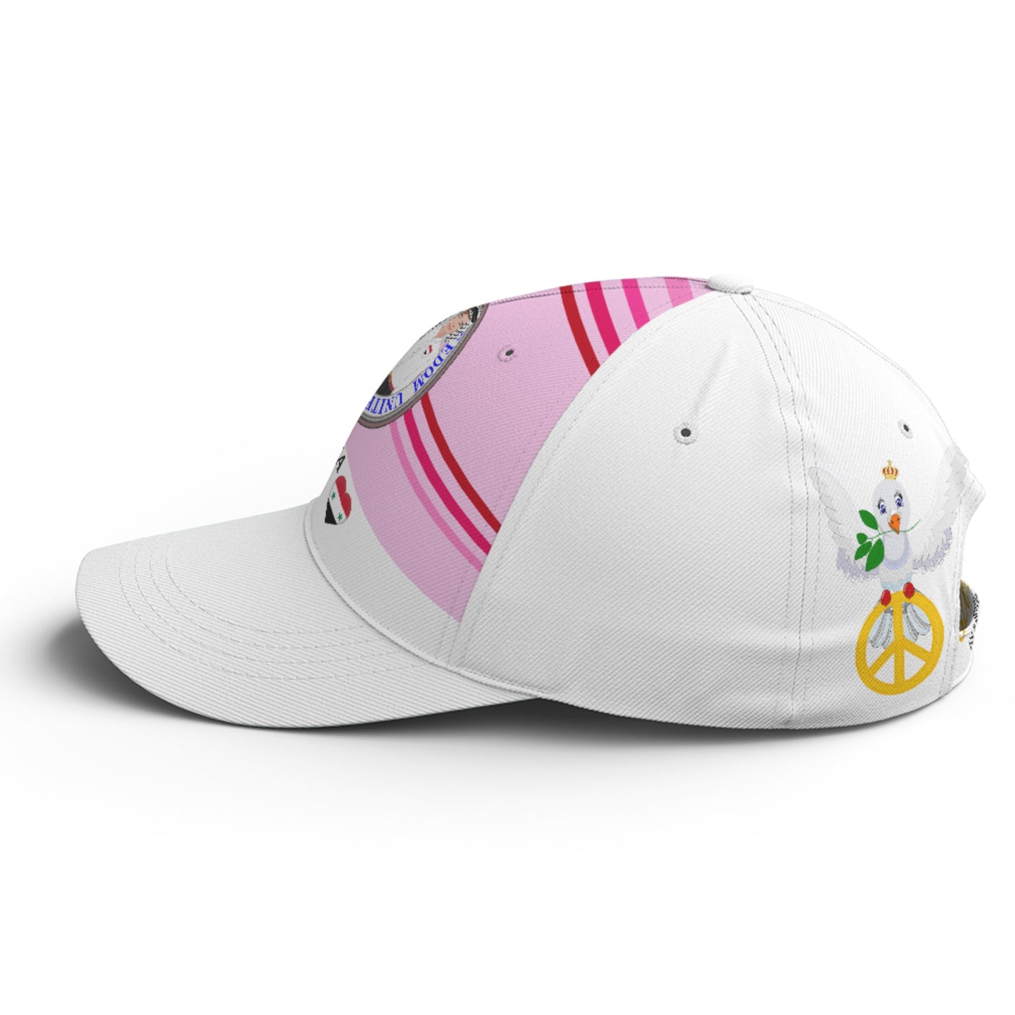 Basketball Cap GLOBAL FREEDOM UNITED© Couple Syria Pink1
