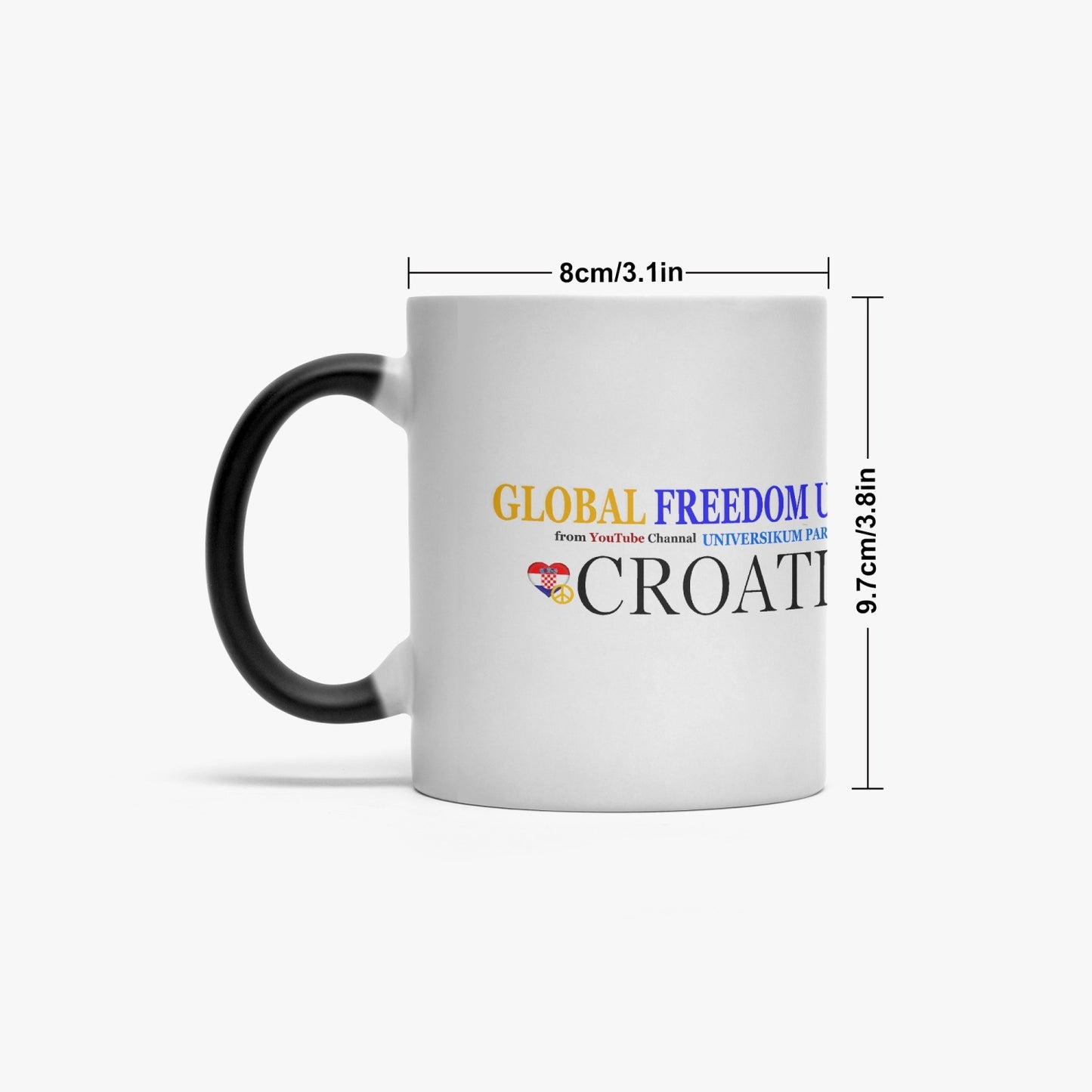 Color Changing Magic Mug GLOBAL FREEDOM UNITED© COUPLE CROATIA