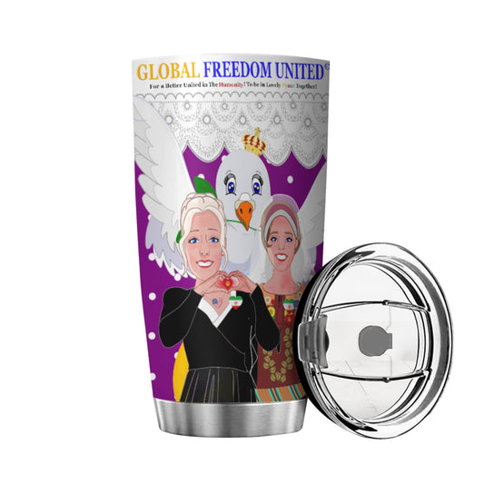 Tumbler GLOBAL FREEDOM UNITED© Women Iran & USA Lilac1