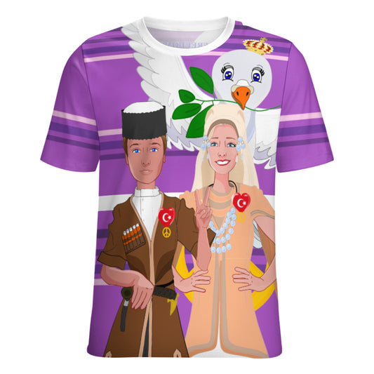 Women´s T-shirt GLOBAL FREEDOM UNITED© Couple Turkey Lilac