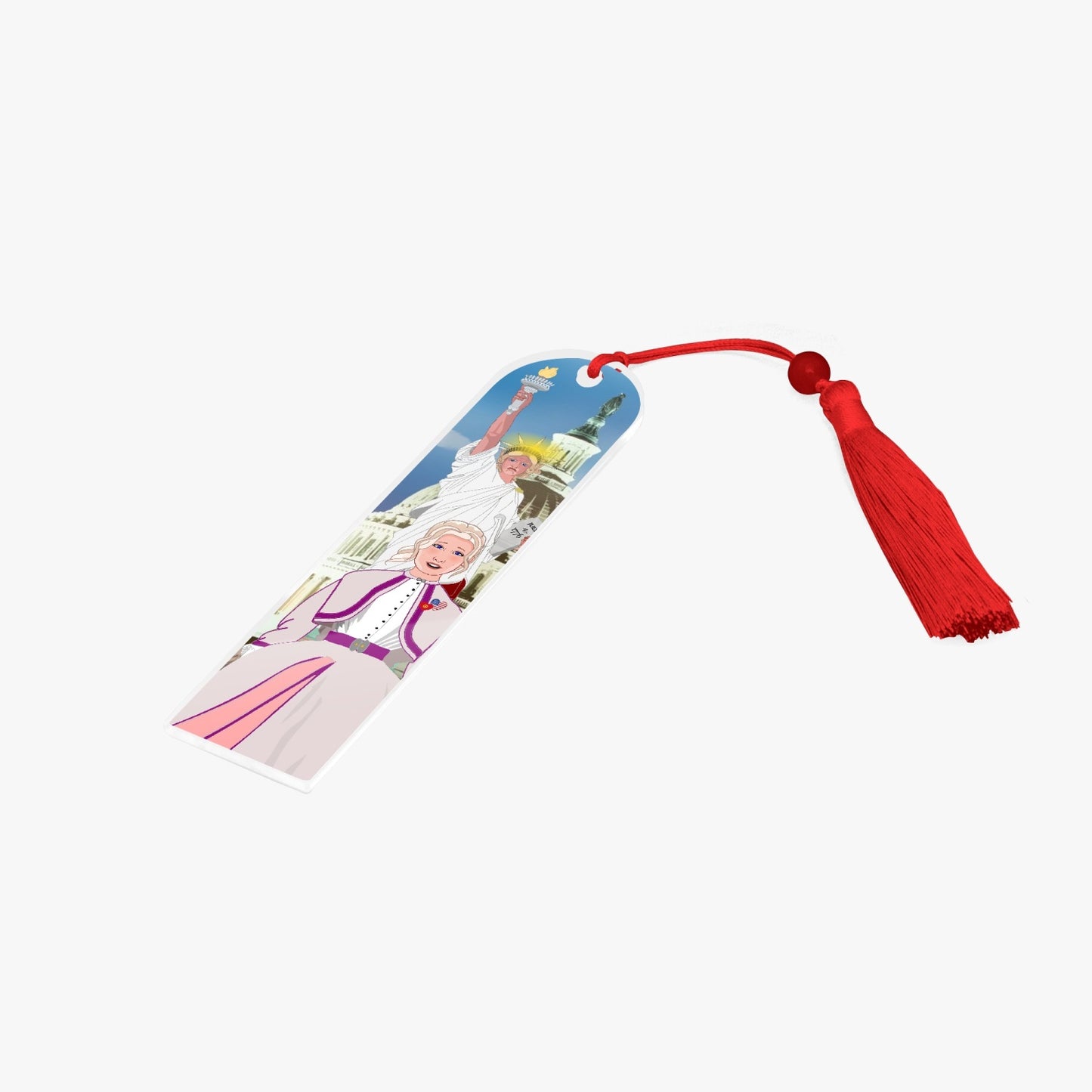 Acrylic Bookmark - Semicircle GLOBAL FREEDOM UNITED© USA GIRL V3