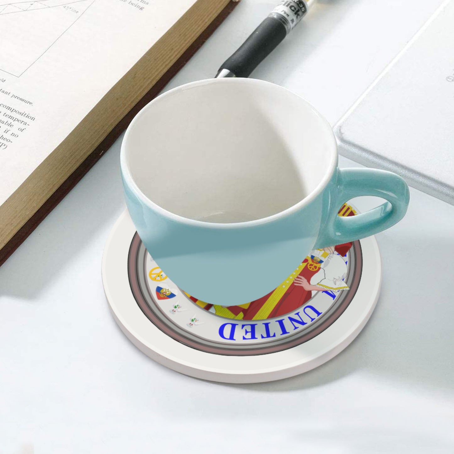 Ceramic Coasters GLOBAL FREEDOM UNITED© Couple Russia