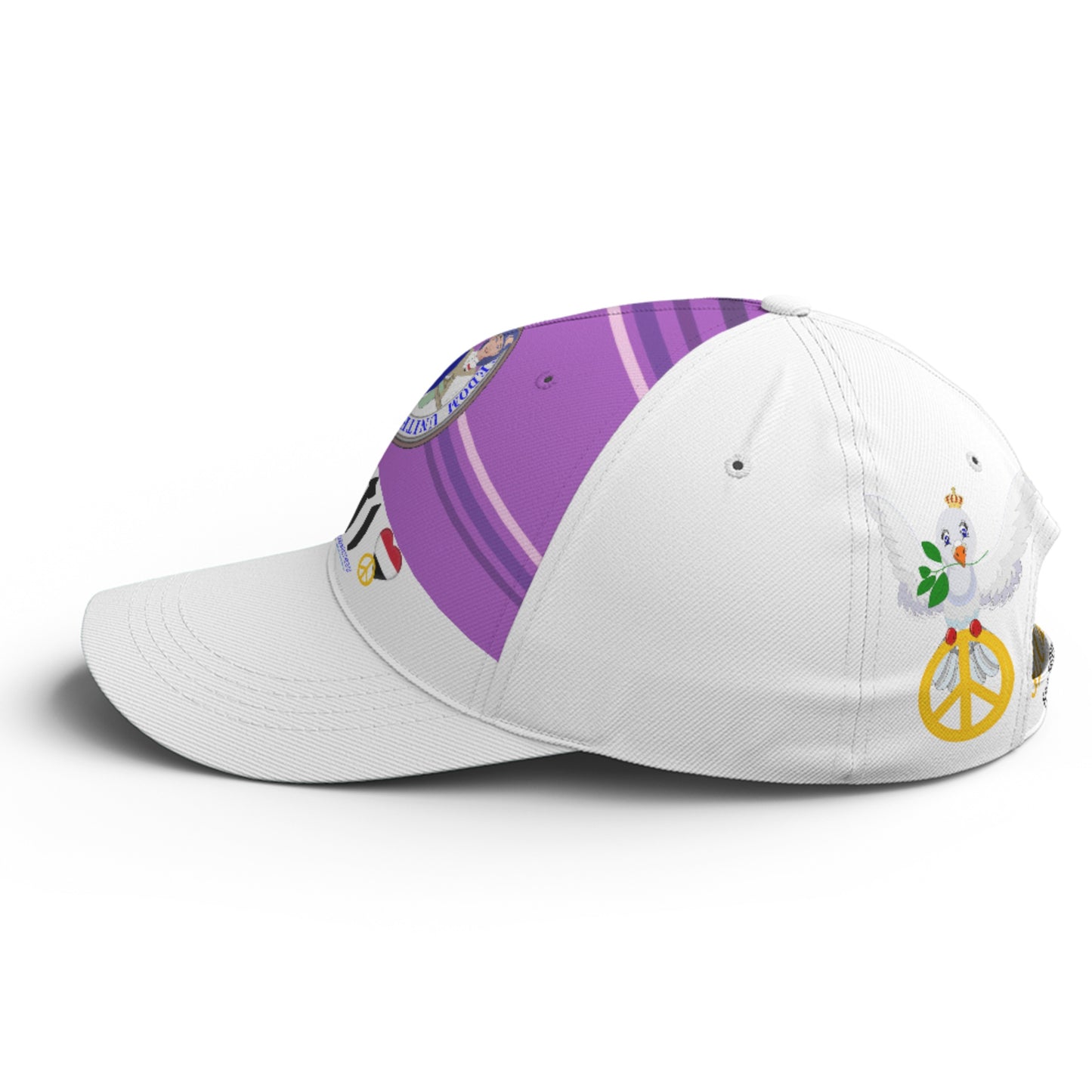 Basketball Cap GLOBAL FREEDOM UNITED© Couple Yemen Lilac
