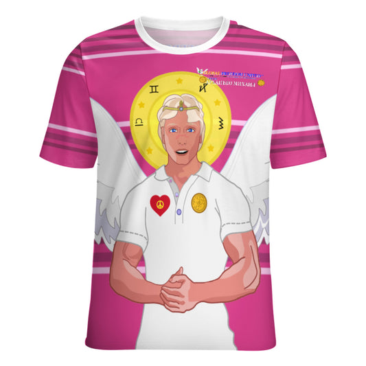 Women´s T-shirt  GLOBAL FREEDOM UNITED© Archangel Michael Serbia V2 Pink2