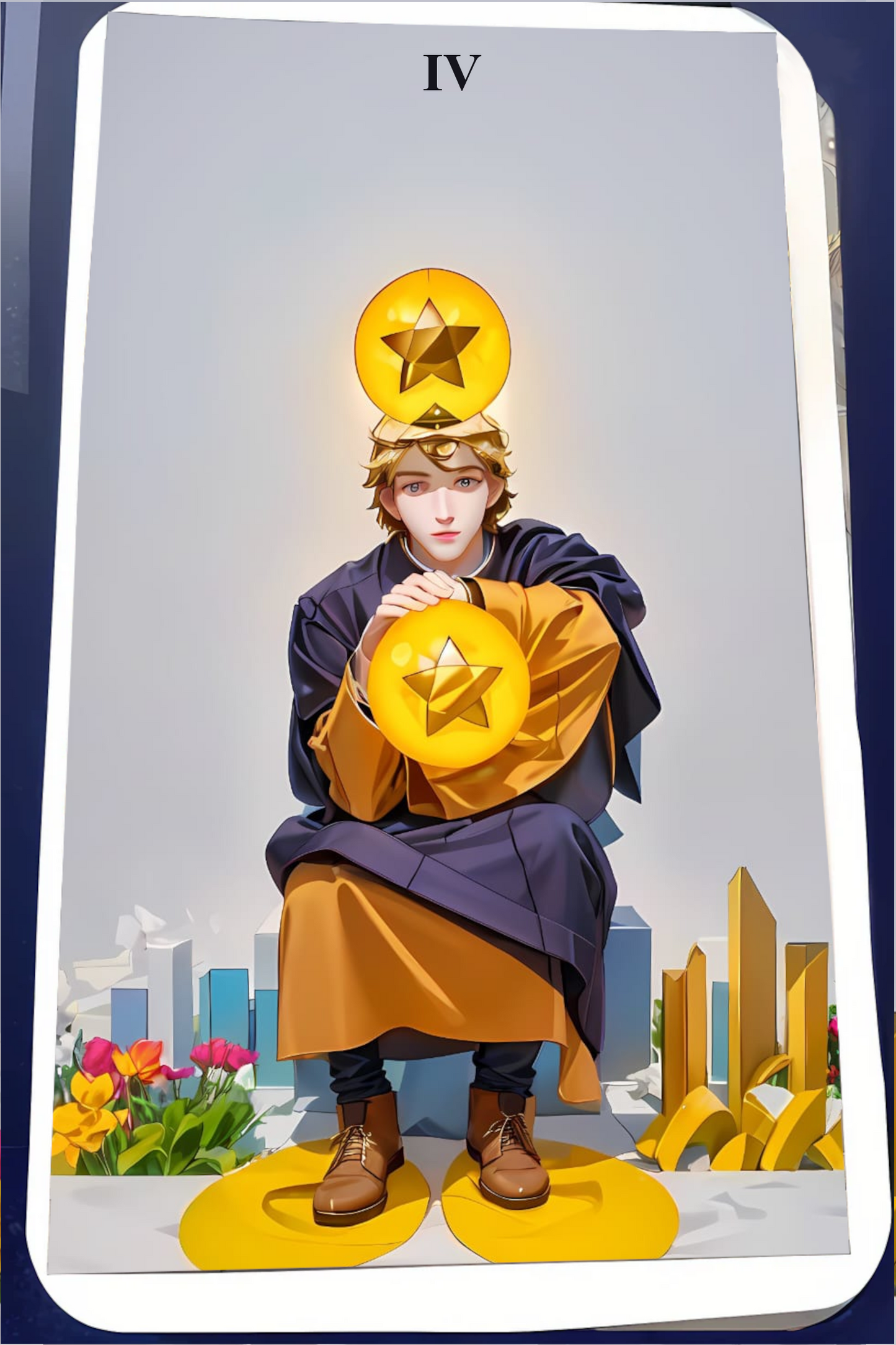 Kartendeck Tarot Anime Münzen