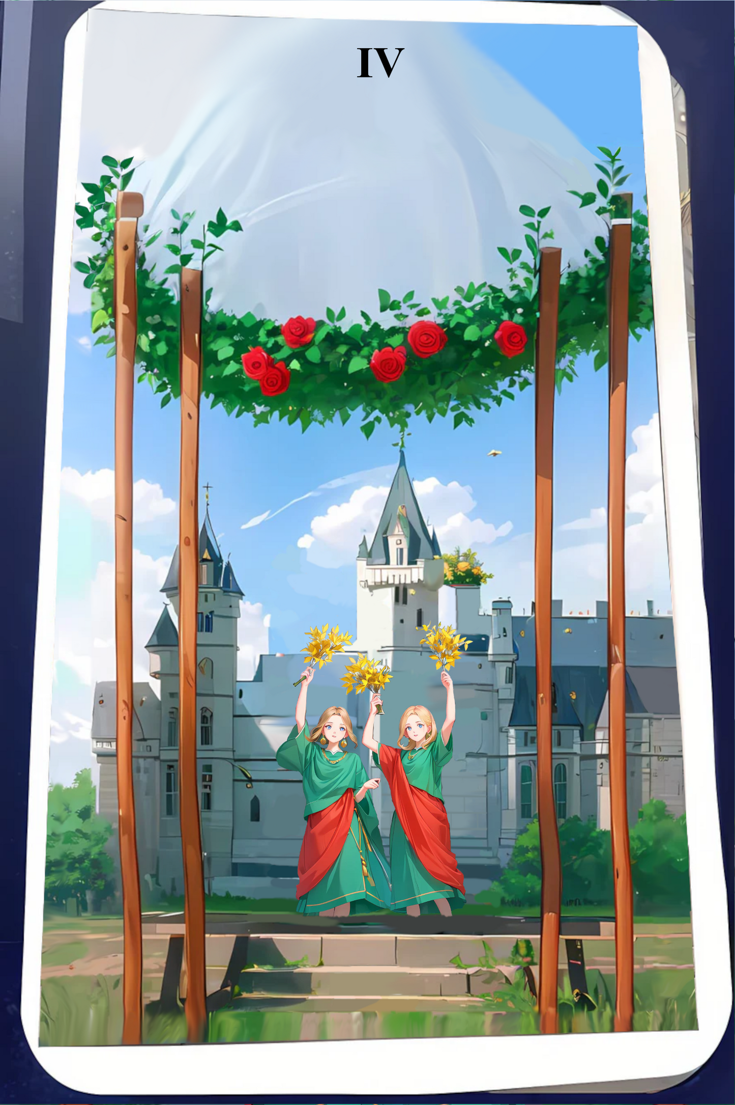 Kartendeck Tarot Anime Stäbe