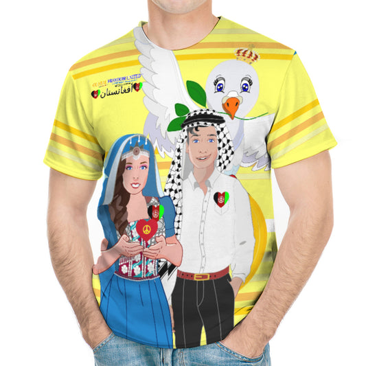 Men´s T-shirt GLOBAL FREEDOM UNITED© Couple Afghanistan Yellow