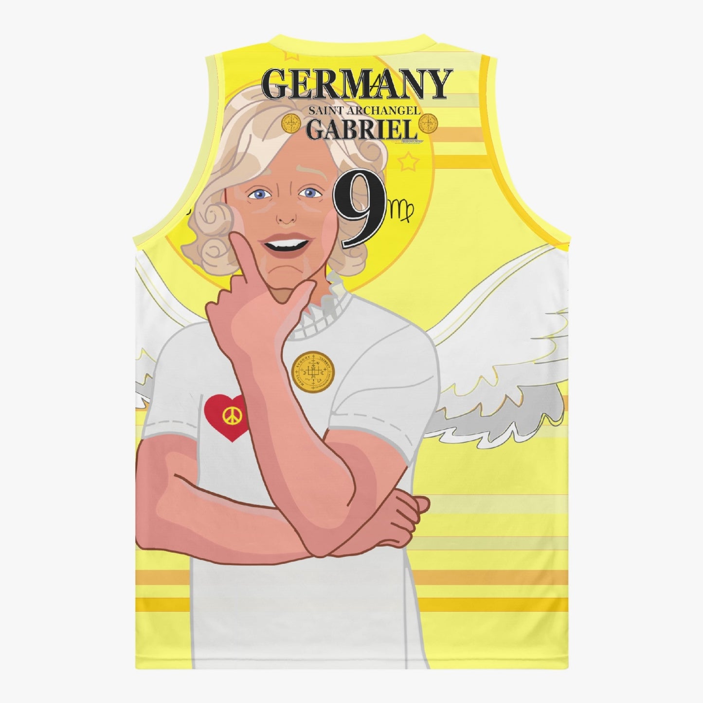 Basketball Jersey GLOBAL FREEDOM UNITED ARCHANGEL GABRIEL GERMANY 9