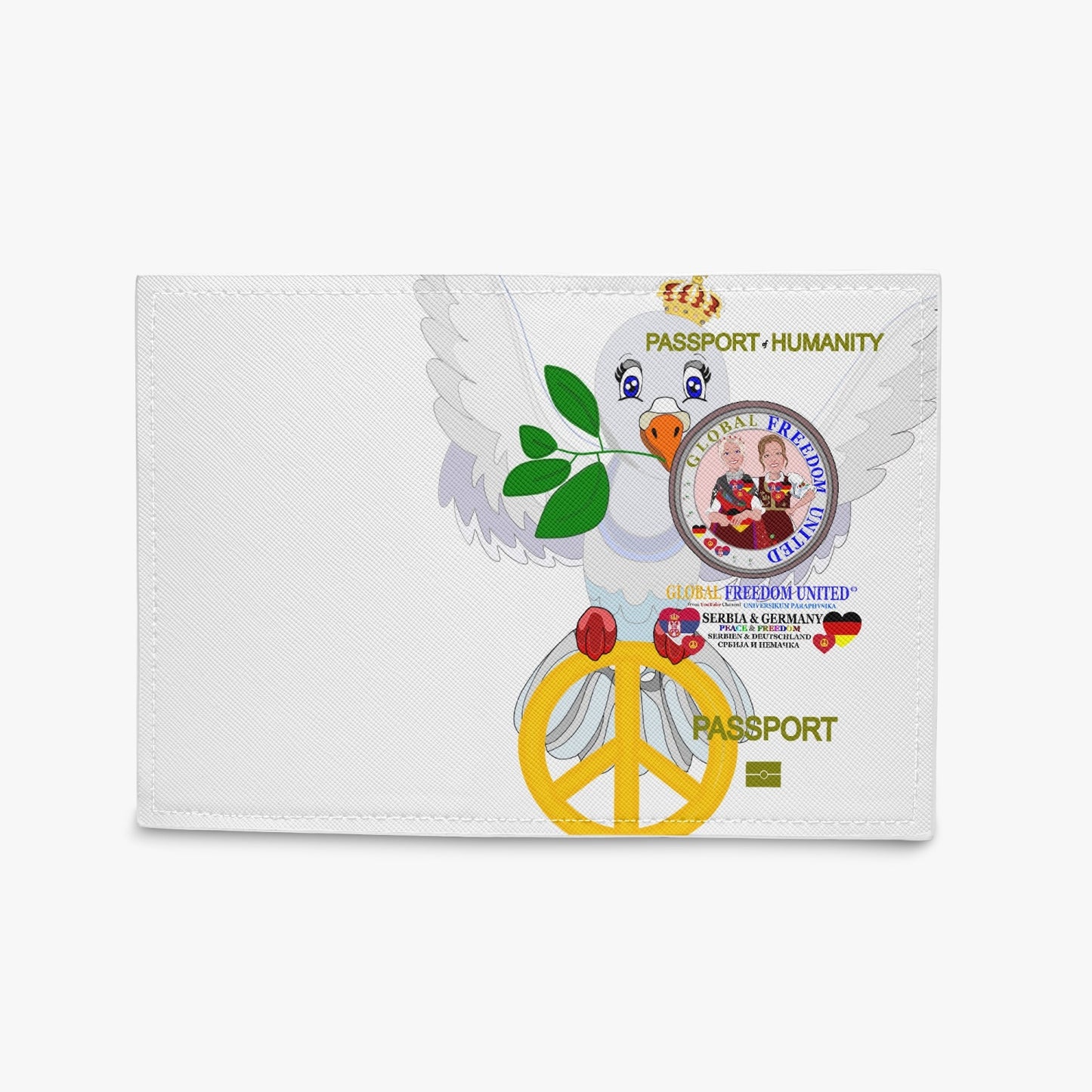 Passport Cover  GLOBAL FREEDOM UNITED© Women Serbia & Germany V2