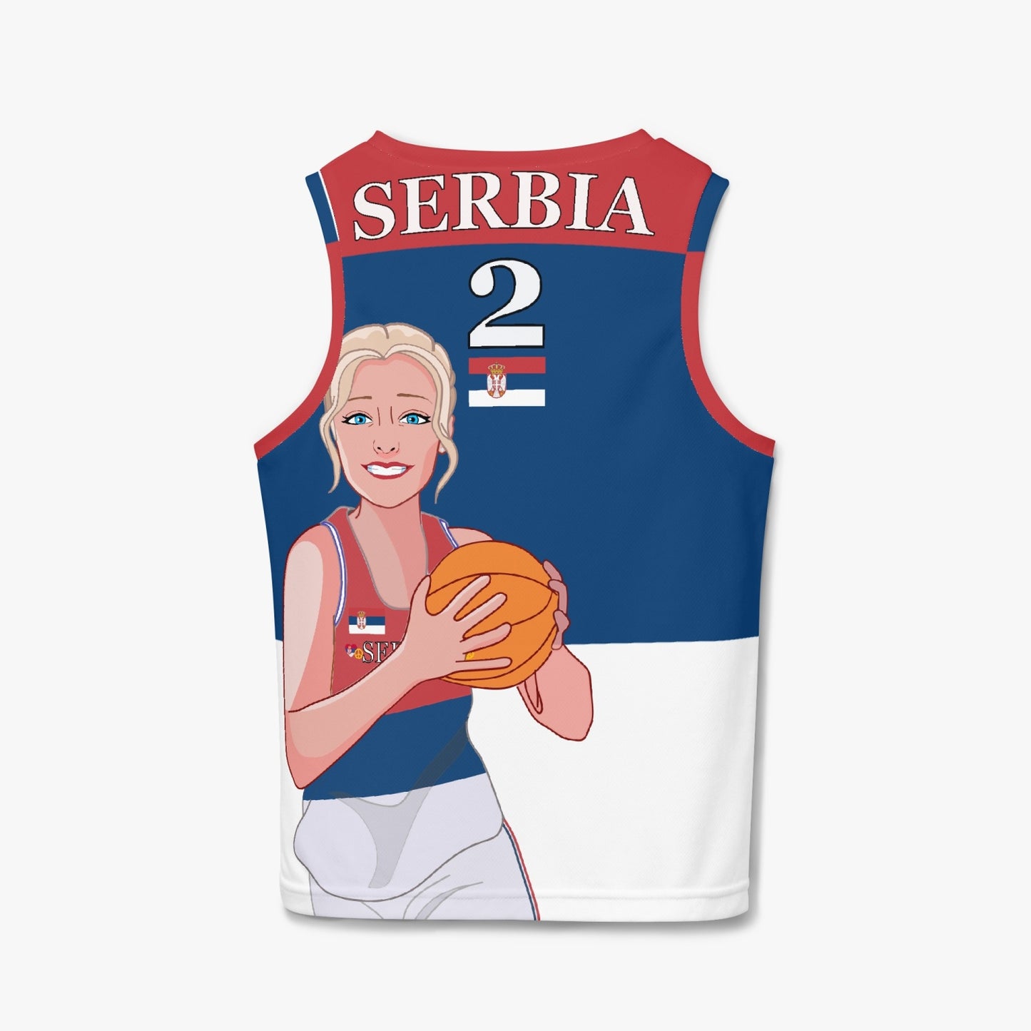Kids Basketball Jersey GLOBAL FREEDOM UNITED GIRLS SERBIA V2 2