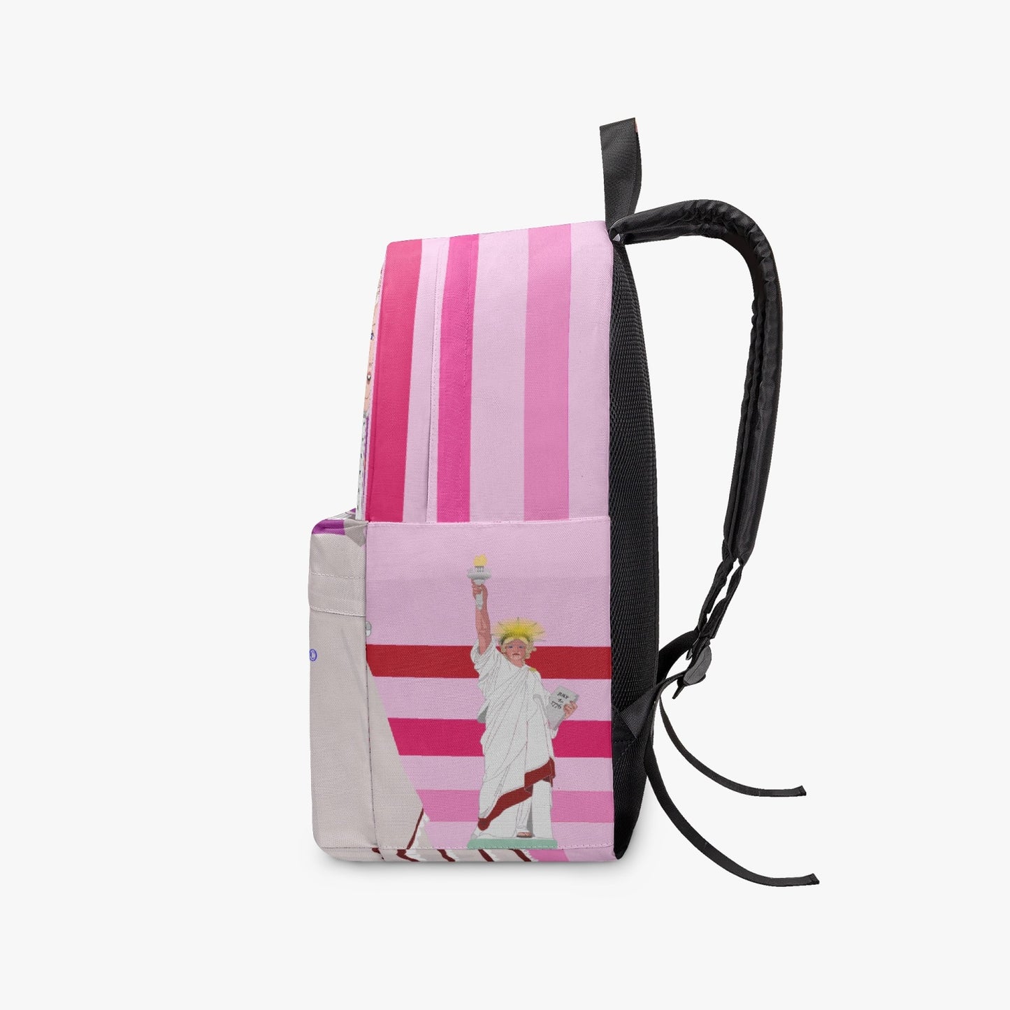 GLOBAL FREEDOM UNITED© Couple USA Georg Washington Pink1 - All-over-print Canvas Backpack