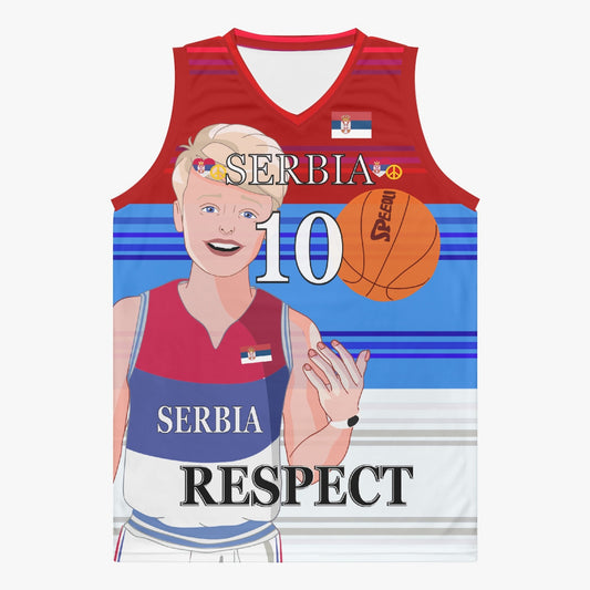 Basketball Jersey GLOBAL FREEDOM UNITED COUPLE EDITION SERBIA MEN V1 10