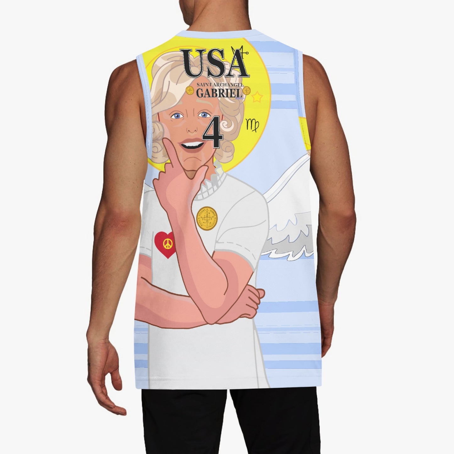 Basketball Jersey GLOBAL FREEDOM UNITED ARCHANGEL GABRIEL USA 4