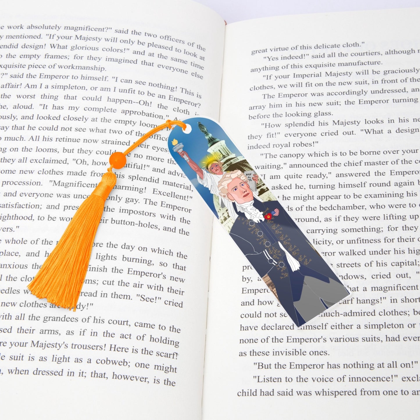 Acrylic Bookmark - Semicircle GLOBAL FREEDOM UNITED© USA BOY V3
