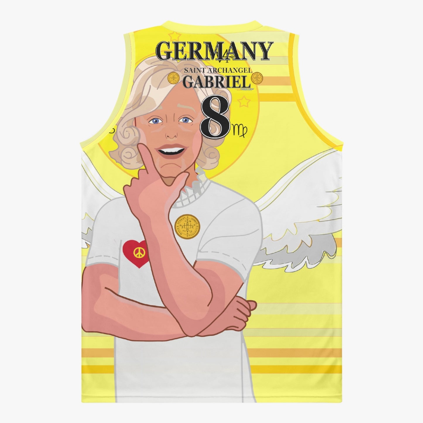 Basketball Jersey GLOBAL FREEDOM UNITED ARCHANGEL GABRIEL GERMANY 8