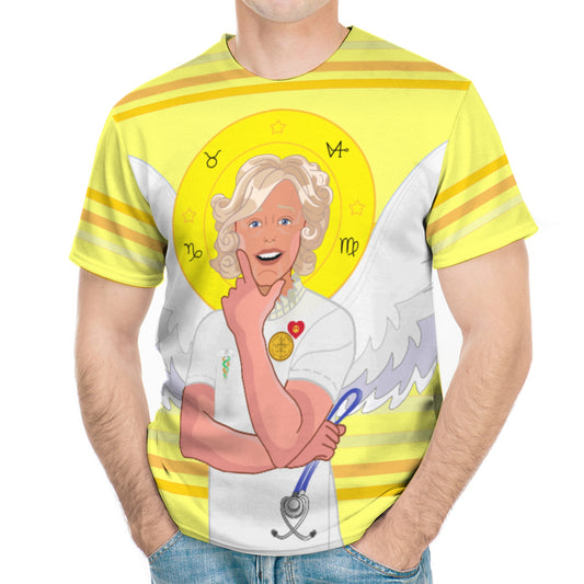 Men´s T-shirt GLOBAL FREEDOM UNITED© Archangel Gabriel Arabic Yellow