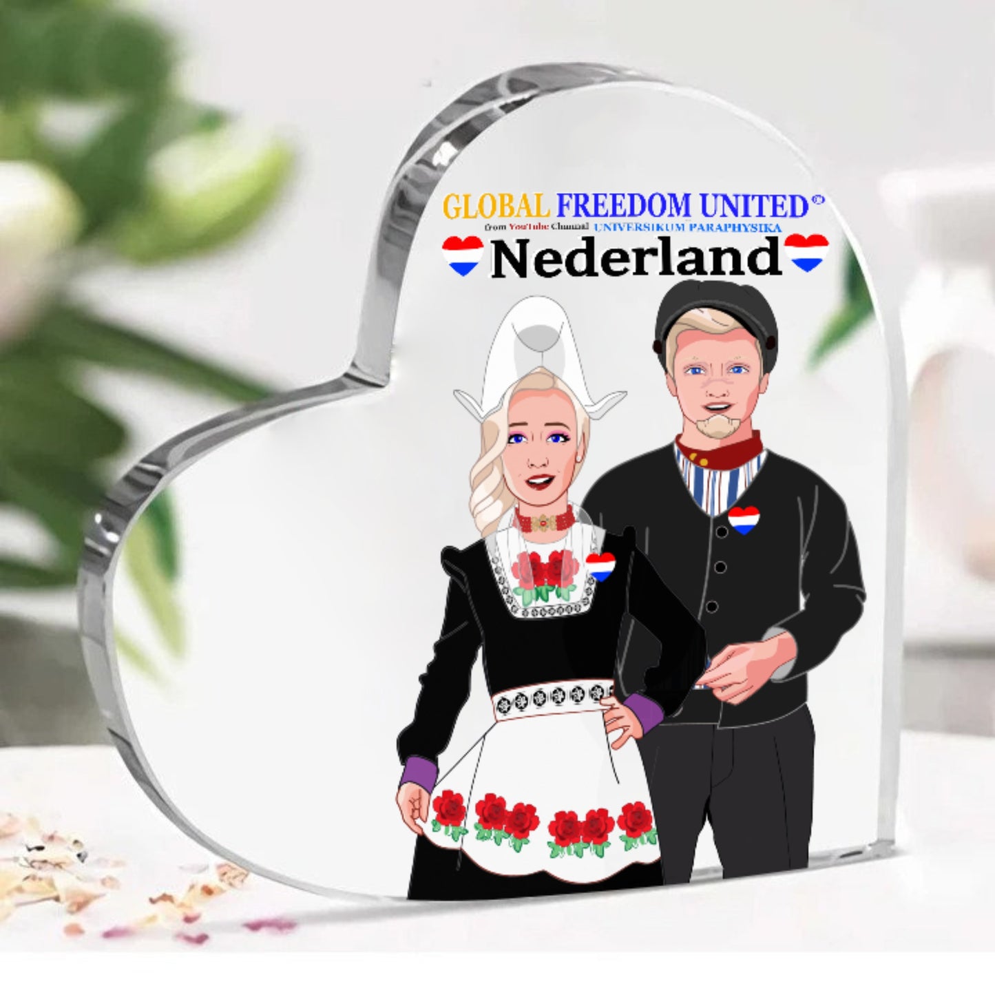 Acryl Heart Global Freedom United© Couple Nederland