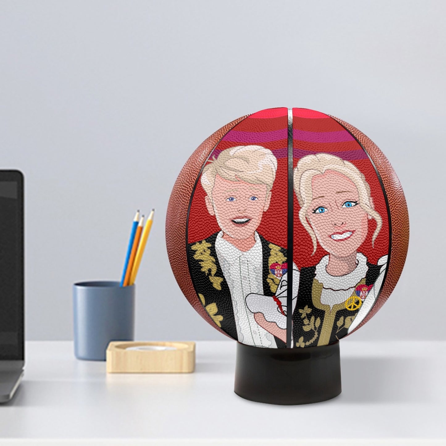 Basketball GLOBAL FREEDOM UNITED COUPLE EDITION SERBIA RED