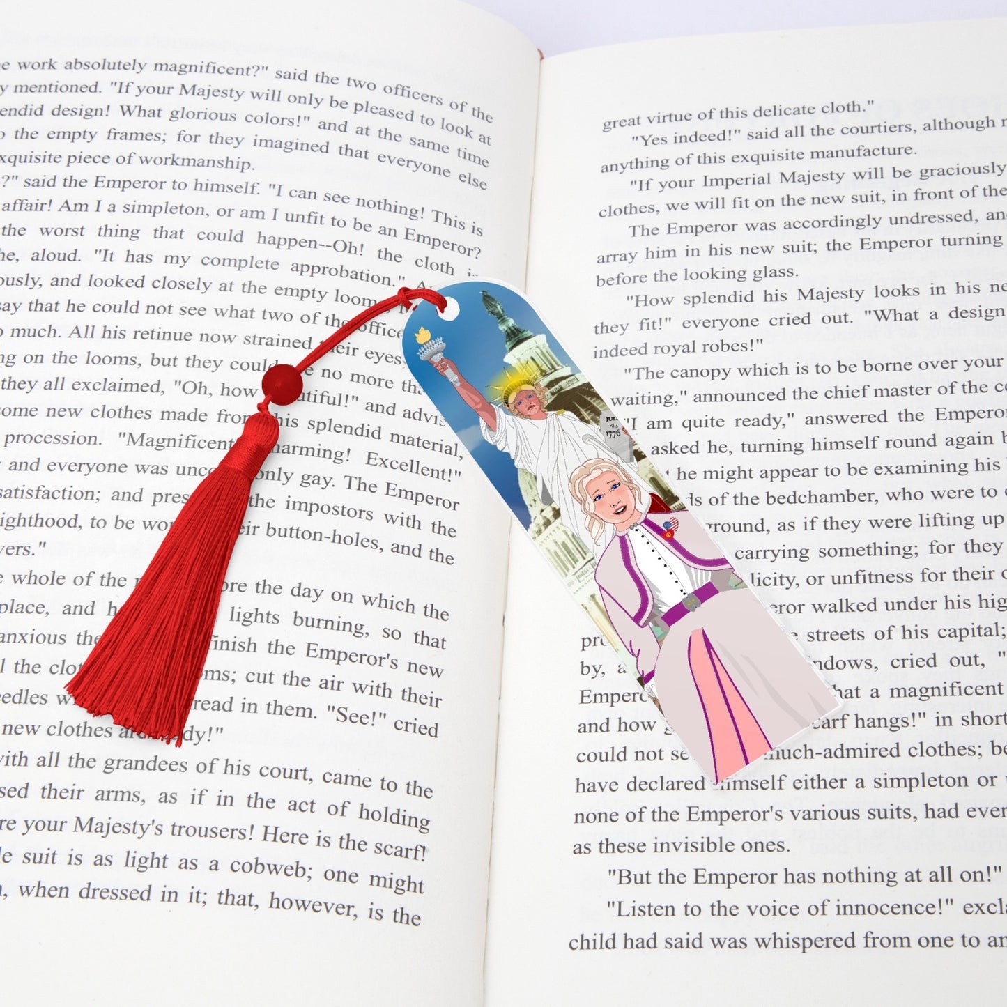 Acrylic Bookmark - Semicircle GLOBAL FREEDOM UNITED© USA GIRL V3