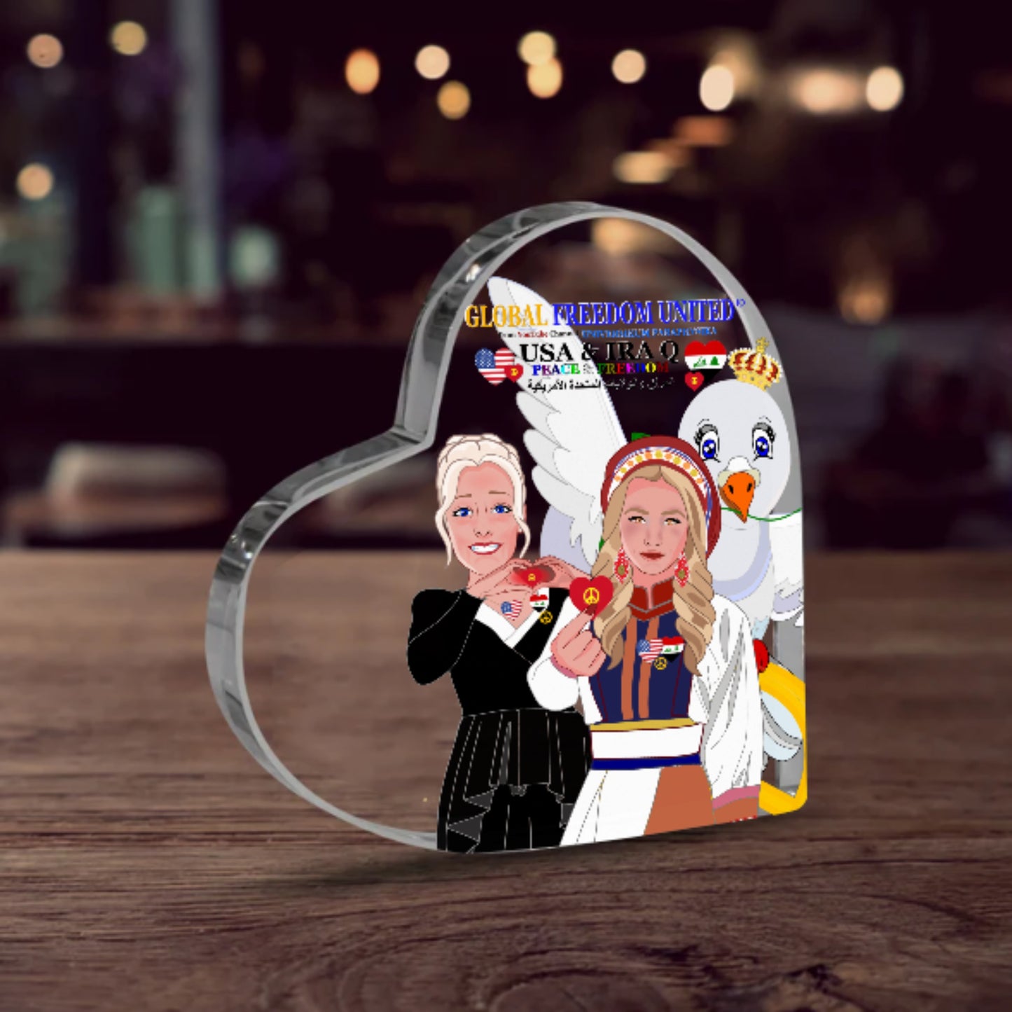 Acryl GLOBAL FREEDOM UNITED© Women Iraq & USA