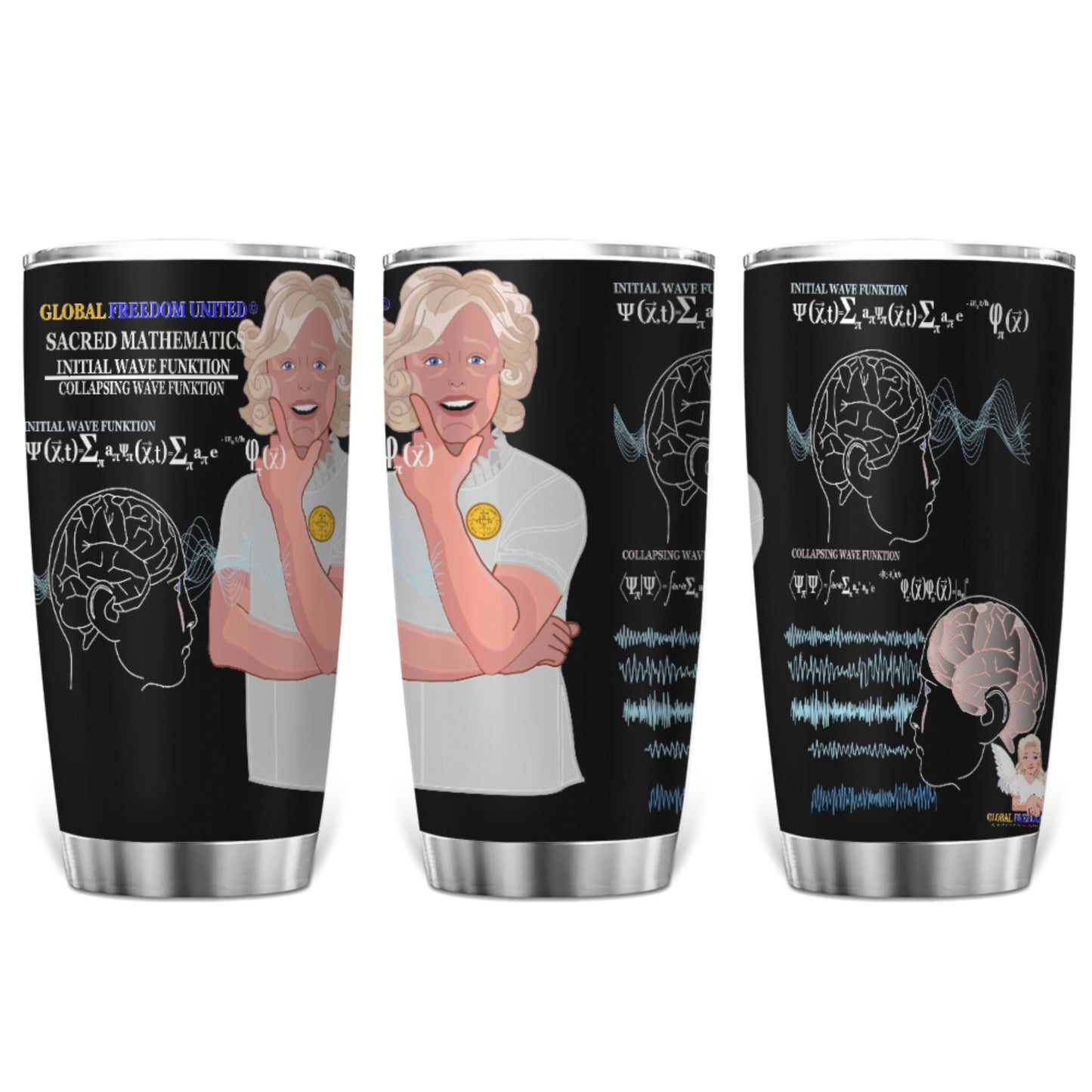 Tumbler Global Freedom United© Sacred Mathematics Wave Function