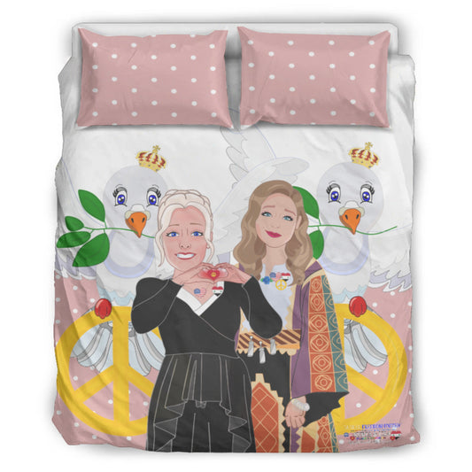 Bed Line GLOBAL FREEDOM UNITED© Women Syria & USA Pink