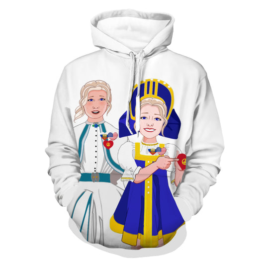 Hoodie GLOBAL FREEDOM UNITED© Women Russia & USA