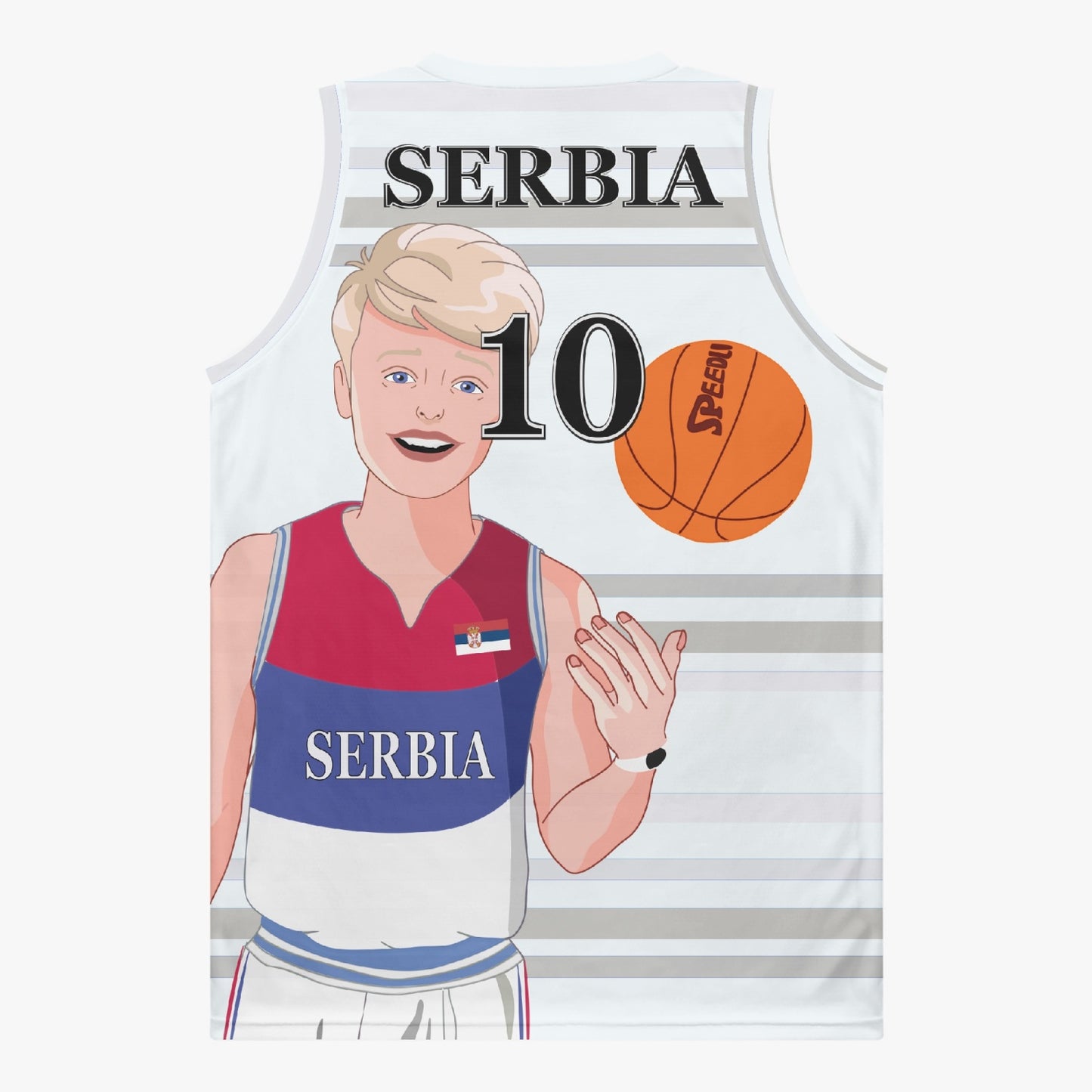 Basketball Jersey GLOBAL FREEDOM UNITED COUPLE EDITION SERBIA MEN V2 10