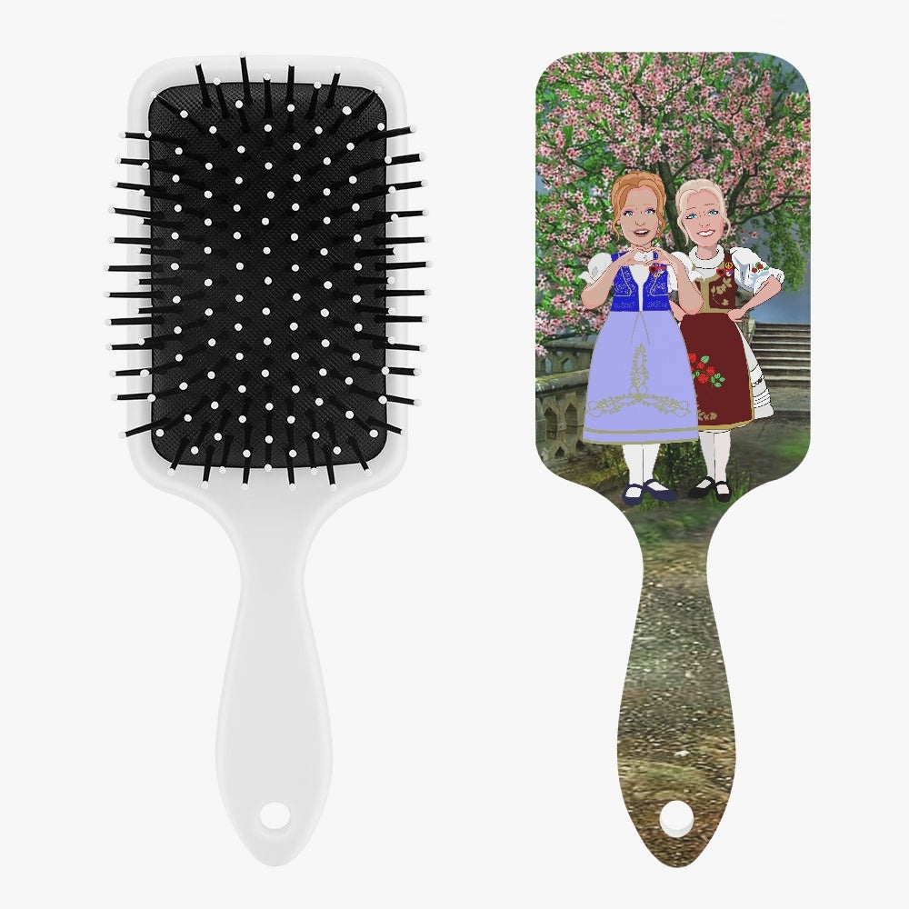Air Cushion Scalp Massage Brush GLOBAL FREEDOM UNITED© Women Albania & Serbia Nature