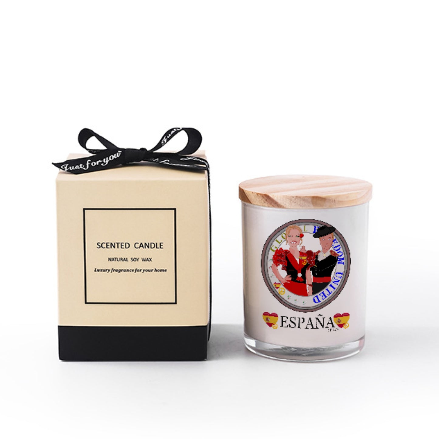 Scented Soy Candle GLOBAL FREEDOM UNITED© Couple Spain