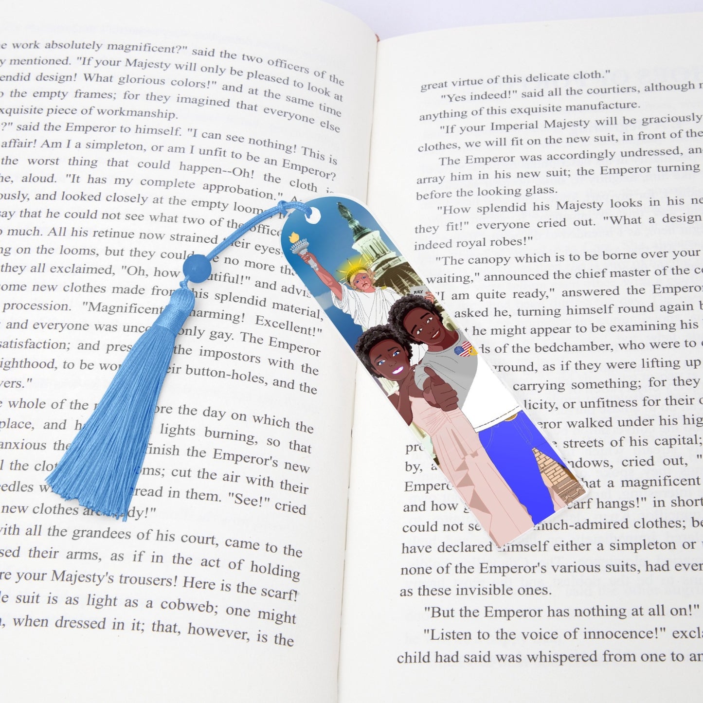 Acrylic Bookmark - Semicircle GLOBAL FREEDOM UNITED© COUPLE USA V1