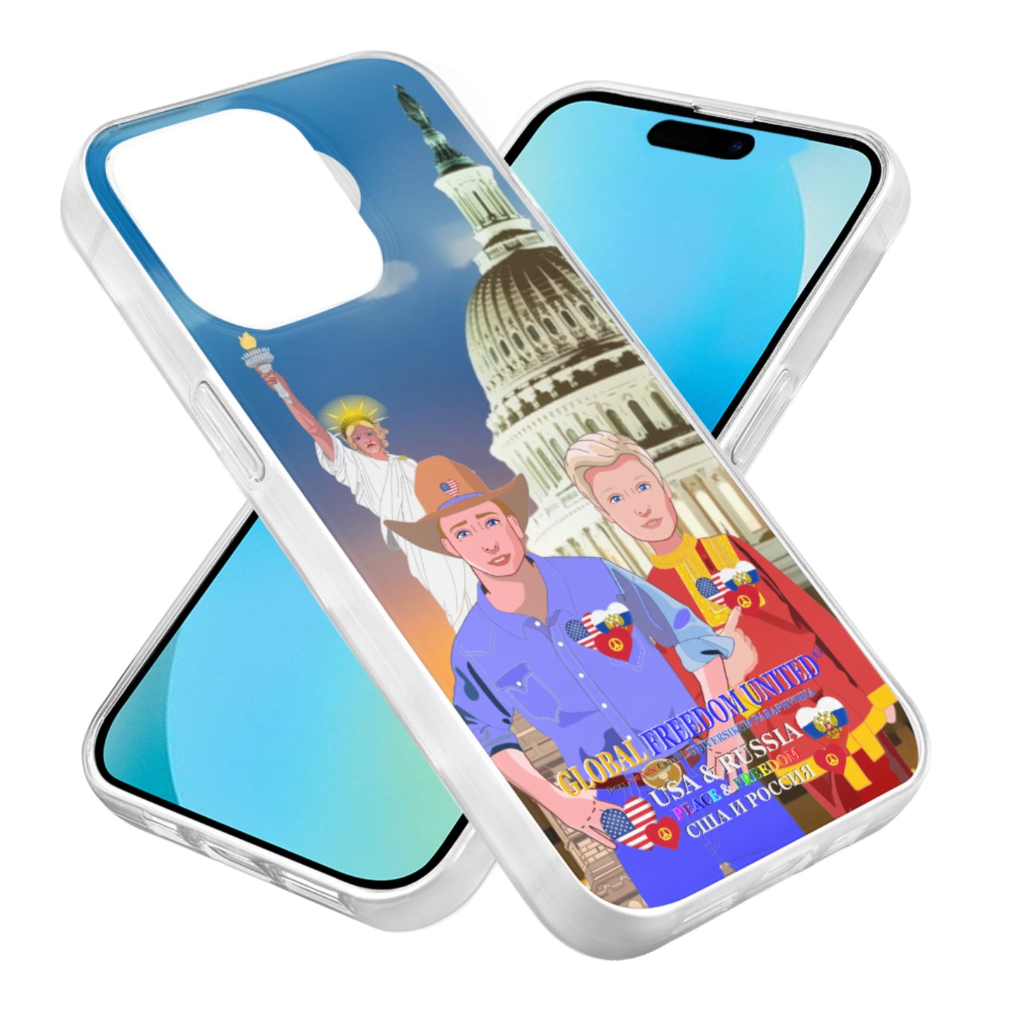 Phone Case GLOBAL FREEDOM UNITED© Men Russia & USA