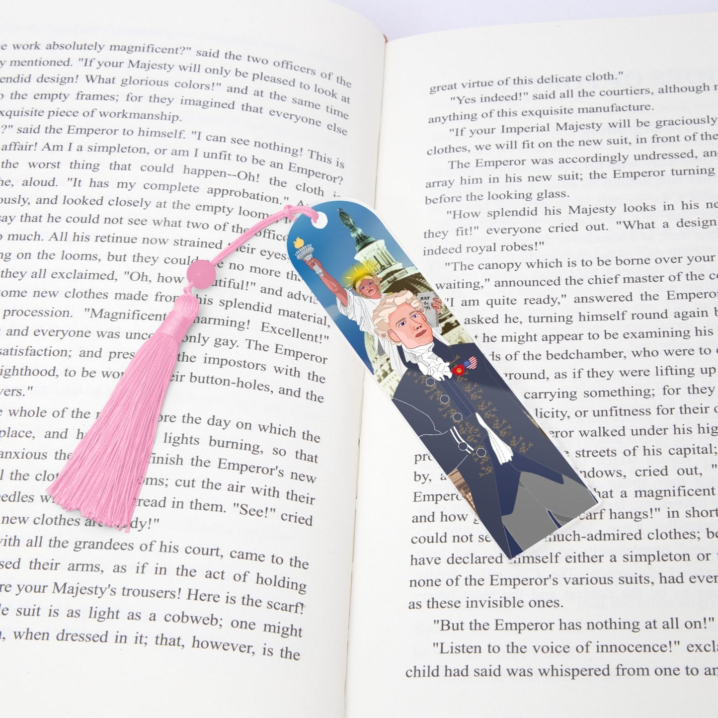 Acrylic Bookmark - Semicircle GLOBAL FREEDOM UNITED© USA BOY V3