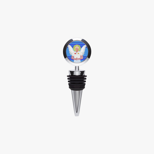 Wine Stopper GLOBAL FREEDOM UNITED ARCHANGEL MICHAEL DEEP BLUE