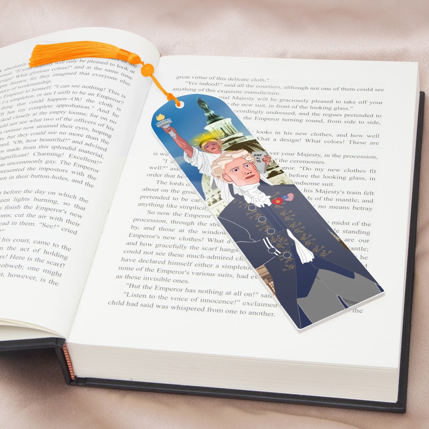 Acrylic Bookmark - Semicircle GLOBAL FREEDOM UNITED© USA BOY V3