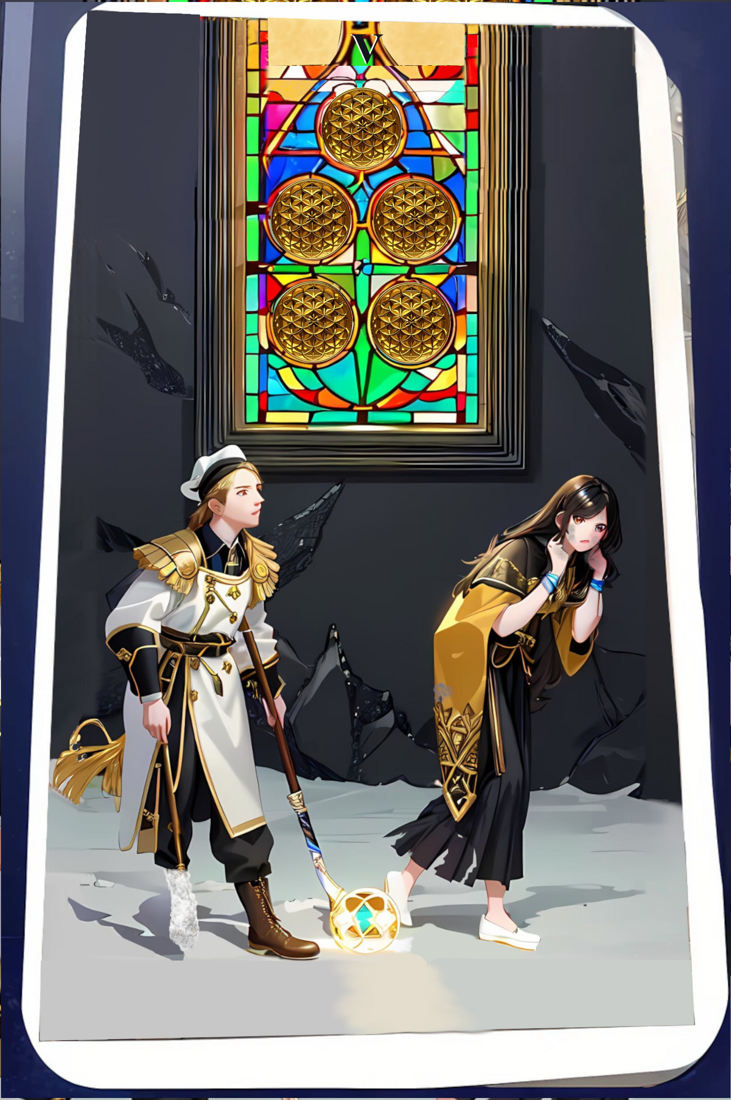 Kartendeck Tarot Anime Münzen